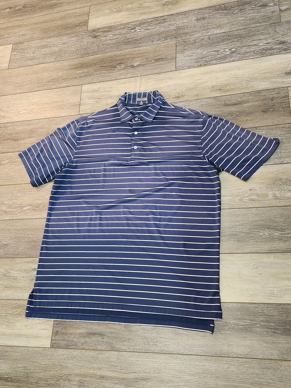 Peter Millar Shirt Mens XL Summer Comfort Blue Baltusrol Golf Performance